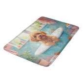 Cockapoo Bath Time Cute Bathroom Decor バスマット (アングル)