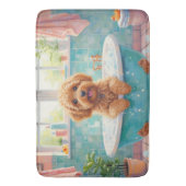 Cockapoo Bath Time Cute Bathroom Decor バスマット (正面縦)