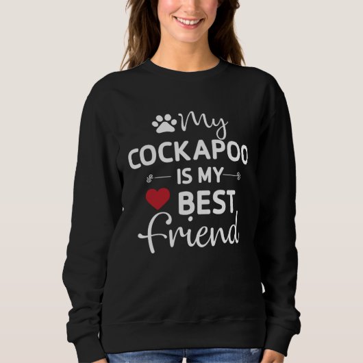 Cockapoo Bestfriend Cockerpoo Mom Dad スウェットシャツ (正面)