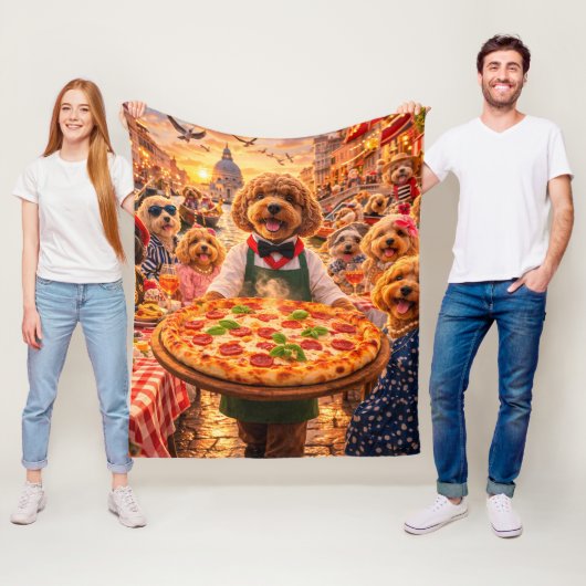 Cockapoo Blanket | Cute Dog Lover Throw gift フリースブランケット (インサイチュ)