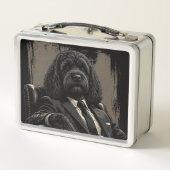 Cockapoo Boss Dog Lunchbox – Vintage Style メタルランチボックス (裏面)