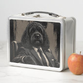 Cockapoo Boss Dog Lunchbox – Vintage Style メタルランチボックス (インサイチュ)