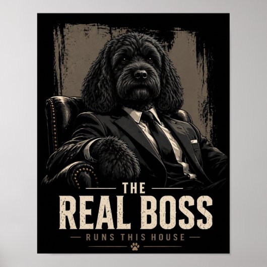 Cockapoo Boss Wall Art Poster ポスター (正面)