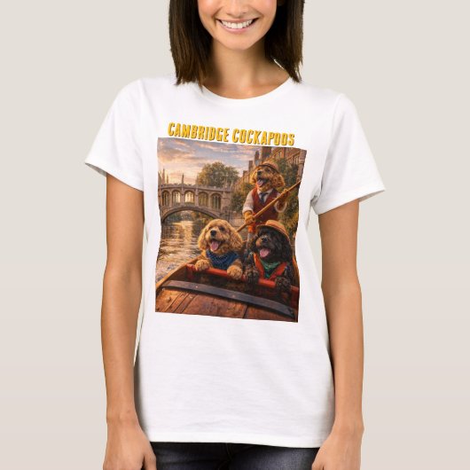 Cockapoo Cambridge Shirt UK Travel Gift Tシャツ (正面)