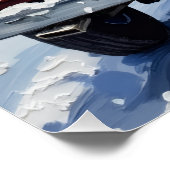 Cockapoo Christmas Red Truck Holiday ポスター (コーナー)