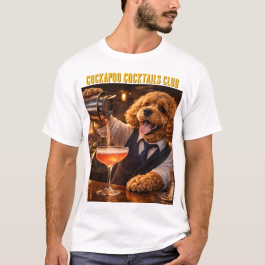 Cockapoo Cocktail Club Shirt Funny Dog Gift Tシャツ (正面)