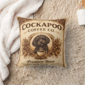 Cockapoo Coffee Co Pillow | Dog Lover Cushion Gift クッション (ブランケット)