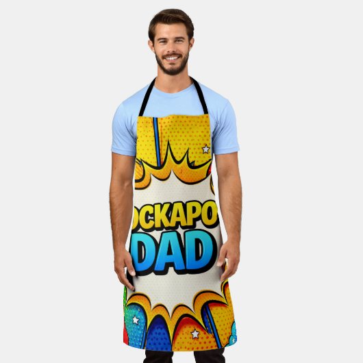 Cockapoo Dad Apron Funny Dog Cooking Gift エプロン (着用した状態)