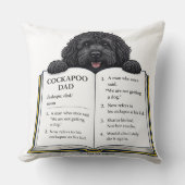 Cockapoo Dad Definition Gift  クッション (正面)