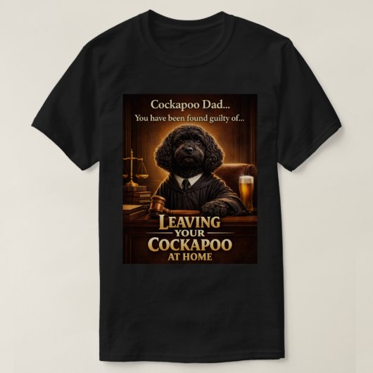 Cockapoo Dad Shirt | Funny Dog Pub Gift Tシャツ (デザイン正面)