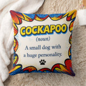 Cockapoo Definition Cushion Funny Dog Pillow Gift クッション (ブランケット)
