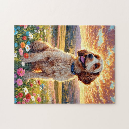 Cockapoo Dog ジグソーパズル (横)