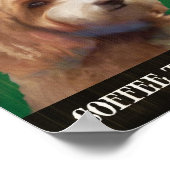 Cockapoo Dog Art Poster - オーガニック Coffee Company ポスター (角)
