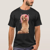 Cockapoo Dog flower Tシャツ (正面)