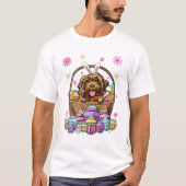Cockapoo Dog Happy Easter Day Tシャツ (正面)