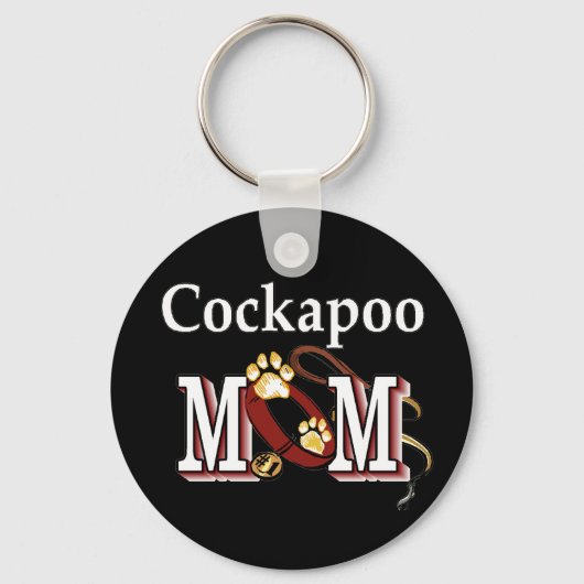 Cockapoo Dog Mom Gives キーホルダー (正面)