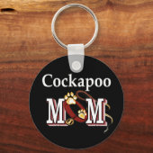 Cockapoo Dog Mom Gives キーホルダー (正面)