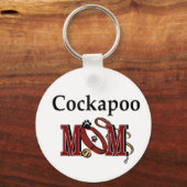 Cockapoo Dog Mom Gives キーホルダー (正面)