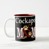 Cockapoo Dog Mom Gives ツートーンマグカップ (左)