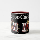 Cockapoo Dog Mom Gives ツートーンマグカップ (中央)