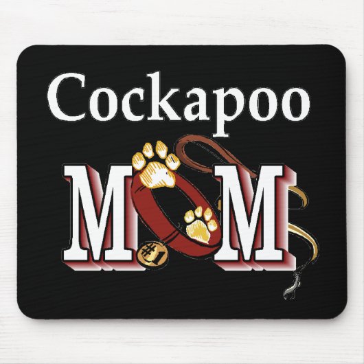 Cockapoo Dog Mom Gives マウスパッド (正面)