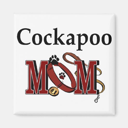 Cockapoo Dog Mom Gives マグネット (正面)