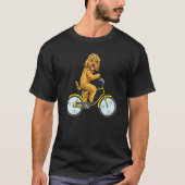 Cockapoo Dog On A Bike Spoodle Riding Bicycle Biki Tシャツ (正面)