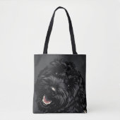 Cockapoo Dog Portrait Black Cockapoo gift トートバッグ (正面)