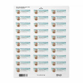 Cockapoo Dog Return Address Labels ラベル (フルシート)