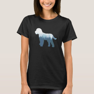 Cockapoo Doodle Dog Silhouette Outdoor Nature Tシャツ