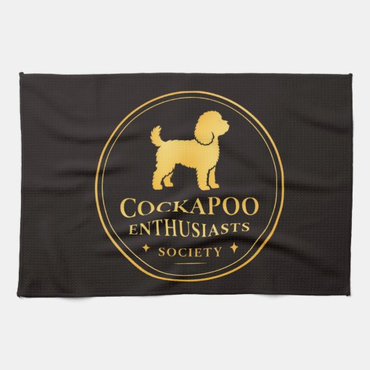 Cockapoo Enthusiast Society  キッチンタオル (横)