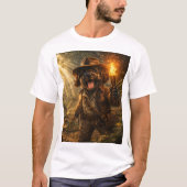 Cockapoo Explorer T Shirt Adventure Dog Gift Tシャツ (正面)