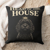 Cockapoo Head Of The House Gift | Funny Dog Owner  クッション (ブランケット)