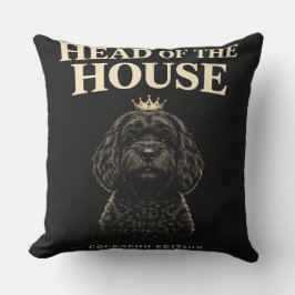 Cockapoo Head Of The House Gift | Funny Dog Owner  クッション