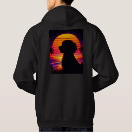 Cockapoo Hoodie Gift Aesthetic Dog Lover Sunset パーカ
