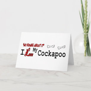 Cockapoo (I Love)グリーティングカード カード