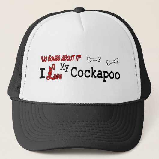 Cockapoo (I Love)ハット キャップ (正面)