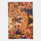 Cockapoo Italian Luxury  キッチンタオル (縦)