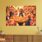 Cockapoo Italian Street Wall Art – Luxury art キャンバスプリント (インサイチュ (リビング))