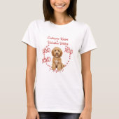 Cockapoo Kisses Valentine Wishes Dog Lover Tシャツ (正面)