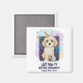 Cockapoo Last Paw-ty 2026! Happy New Year マグネット (正面/裏面)