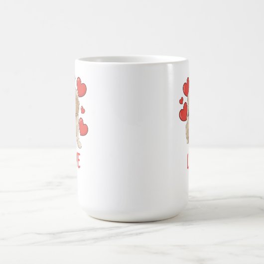 Cockapoo Love コーヒーマグカップ (中央)