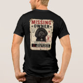 Cockapoo Missing Owner T-Shirt Funny Dog Gift トライブレンドＴシャツ (裏面)