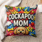 Cockapoo Mom Cushion Cute Dog Gift Pillow クッション (ブランケット)