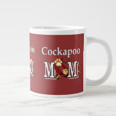Cockapoo Mom Gives ジャンボコーヒーマグカップ (右)