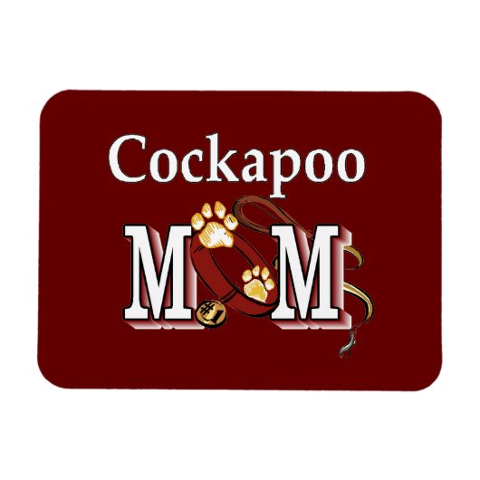 Cockapoo Mom Gives マグネット (横)