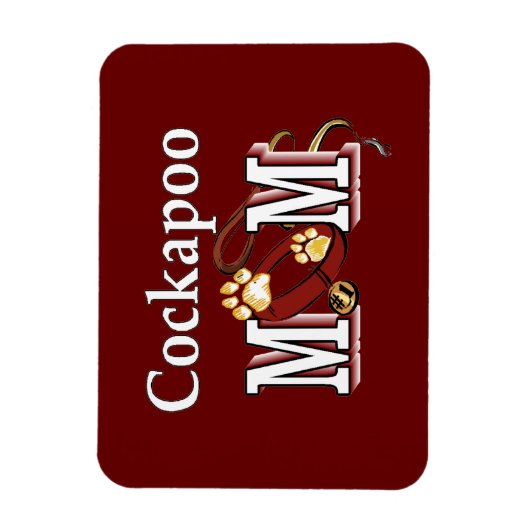 Cockapoo Mom Gives マグネット (縦)