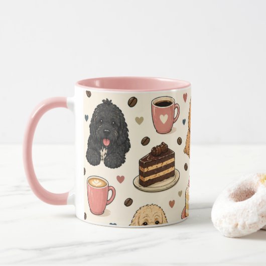 Cockapoo Mug Cute Dog Lover Gift | Coffee Mug  マグカップ (ドーナツ)