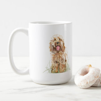 Cockapoo Mug, Dog Lover Gift, Cockapoo Art Mug コーヒーマグカップ