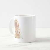Cockapoo Mug, Dog Lover Gift, Cockapoo Art Mug コーヒーマグカップ (正面左)